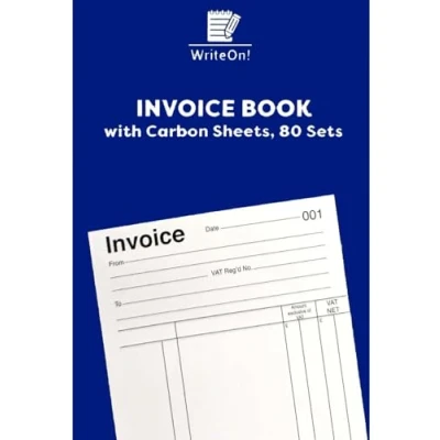 Image of Invoice Book with Carbon Sheet A5 Full Size 1 80 Pages