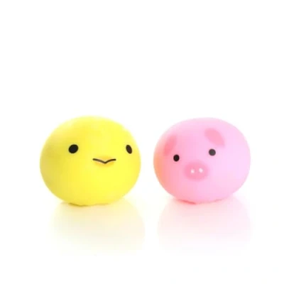 Image of Squishy Farm Ball Pack of 1 Squashy Chicken or Pig Kids Fun Christmas Stocking Filler Childs Party Bag Fidget Games