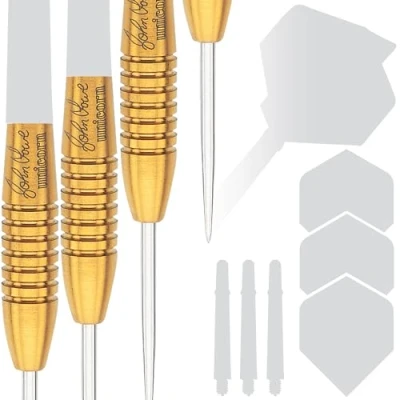 Image of Unicorn Steel Tip Darts Barrels Only John Lowe World Champion Purist Player Development Lab 90% Golden Tungsten 21 g