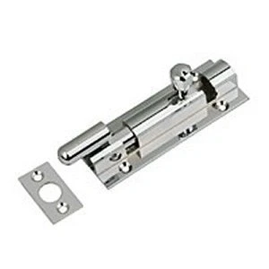 Image of 75mm x 25mm (1&quot;) Chrome Plated Wide Necked Barrel Bolts (40002) Pack of 3
