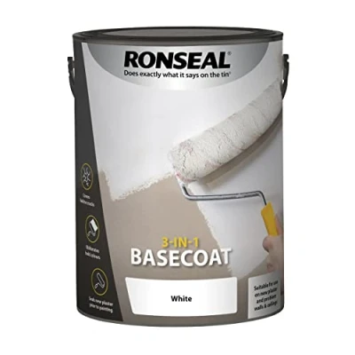 Image of Ronseal BASECOAT PAINT WHITE 5L