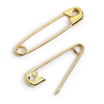 Image of Prym Safety Pins, Brass, Gold, 57mm