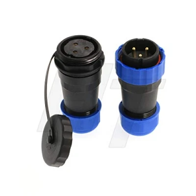 Image of HangTon HE29 3 Pin Connector 380V 45A Power Electrical Machine Waterproof IP68 Aviation Male Female Cable Plug