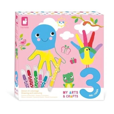 Image of Janod Drawing and Colouring Children’s Craft Activity Arts &amp; Crafts Kit Painting, for Ages 3 +, J09149