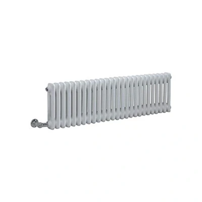 Image of Milano Windsor 800W White Cast Iron Style Horizontal Double Column Electric Radiator 300mm x 1190mm