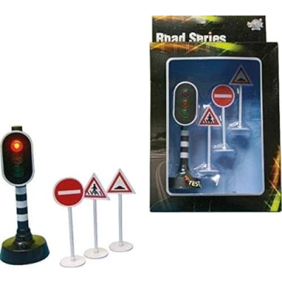 Image of Alpha Toys Road Series Traffic Lights w/ 3 Signs