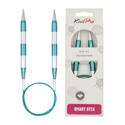 Image of KnitPro SmartStix Circular Needle 80cm 10.00mm 3pcs, Green