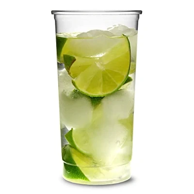 Image of Disposable Slim Jim Highball Glasses 12.5oz / 355ml Set of 30 Plastic Hiball Tumblers
