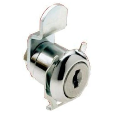 Image of BURG WÄCHTER Replacement Cylinder for Cam Lock Letter Box, Material Thickness of 1 to 2 mm, Chrome Plated, ZBK 71 SB, Supplied