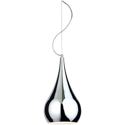 Image of Jasmin 1 Light Dome Ceiling Pendant Chrome, E27
