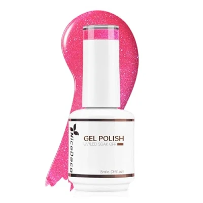Image of Nicedeco Gel Nail Polish, 15ml UV/LED Soak Off Polish Art Manicure Pedicure, Salon &amp; Home Use Long Lasting Easy to Apply 001