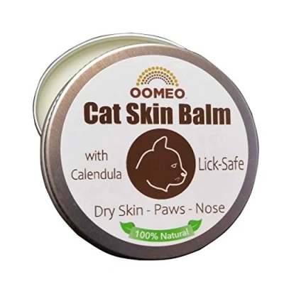 Image of OOMEO Cat Skin Balm Moisturising, Unscented, Lick safe 100% natural as good any cream