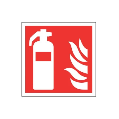 Image of Sitesafe Fire Extinguisher Vinyl Sign 150 x 150mm