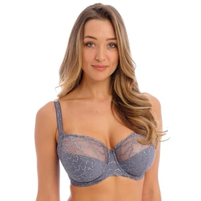 Image of Fantasie Womens Ana Side Support Bra Blue Polyamide Size 32DD