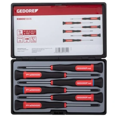 Image of Gedore 2C electron.screwdriver set PH+SL 6pcs