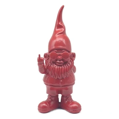 Image of L&amp;P Home &amp; Gifts Gnome Behaving Badly Red, 20 cm Figurine