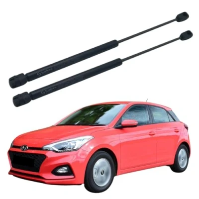 Image of TURKAS, 2x Rear Tailgate Boot Gas Spring Struts For HYUNDAI I20 MK2/ACTIVE, 2014 ONWARDS, Lift Support System 380 (N) 455mm