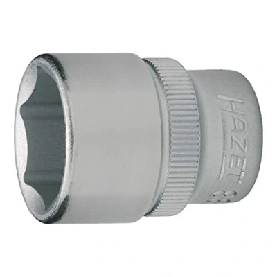 Image of 454589010900 Socket HAZET 880 9 DIN3124, ISO2725 1 Chrome Vanadium Steel Knurled
