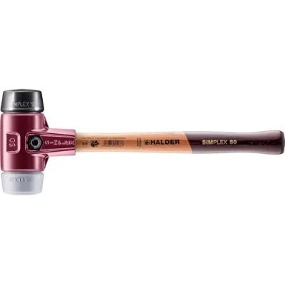Image of Halder 3023050 &quot;Simplex&quot; Soft Face Rubber/TPE Mid Mallet, Multi Colour, 50 mm