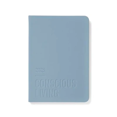Image of Letts of London Conscious A5 day to a page with appointments 2025 diary ocean