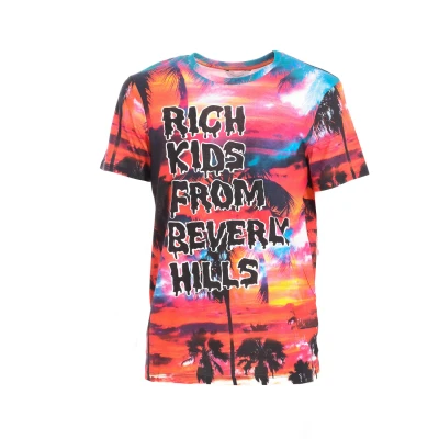 Image of Eleven Paris RILLS WoMens short sleeve round neck t shirt 17F1TS78 Multicolour Cotton Size Small