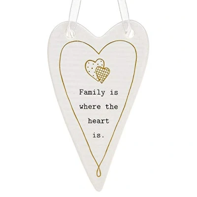 Image of Joe Davies Thoughtful Words Heart Plaque Ornament Hanging Sign Keepsake Sentimental Verse Family For Her