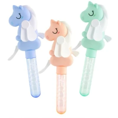 Image of Keycraft Unicorn Fan Bubbles 3 Assorted One Sent At Random