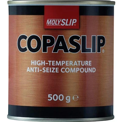Image of MOLYSLIP COPASLIP High Temperature Anti Seize Copper Grease Withstands Extreme (Up To 1100C)Protects Against Galling, Seizure Rust and Corrosion Ideal for Cars/Vehicles 500g, Pack of 1