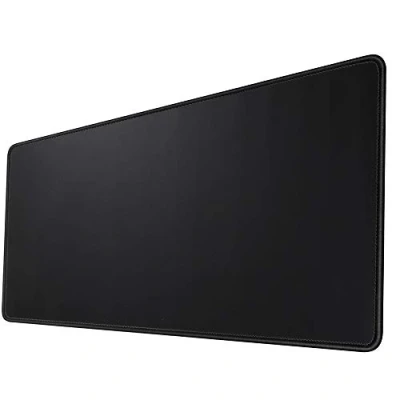 Image of HIHUHEN Mouse mat/Large pad 600x300x3 mm XL Mousepad Desk mat/Gaming Improved Precision and Speed Rubber Base for Stable Grip on Smooth Surfaces Table pad(60x30 Black)
