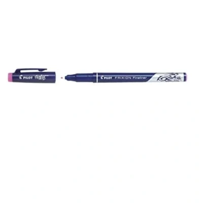 Image of PILOT Frixion Fineliner Felt Pen 1.3 mm Tip Erasable, Pink, Pack Of 12