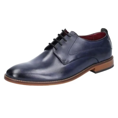 Image of Base London Script Washed Navy Men&#039;s Derby UK 12
