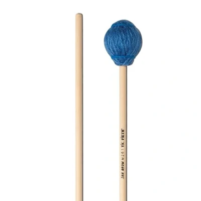 Image of Vic FIrth Corpsmaster® Signature Series Marimba Mallets M261 Ian Grom Yarn Medium Blue