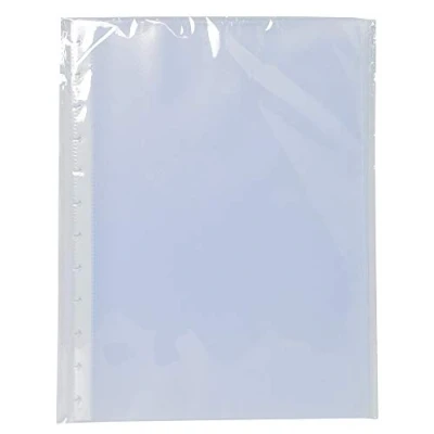Image of Exacompta Ref 86001E Removable Display Book Pockets Refill 240 x 320mm in Size, Suitable for A4 Documents, High Transparenct Material Clear (Pack of 10)