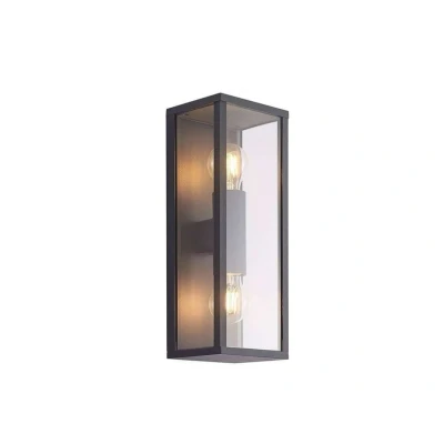 Image of Lindby Peldar outdoor wall light, two bulb