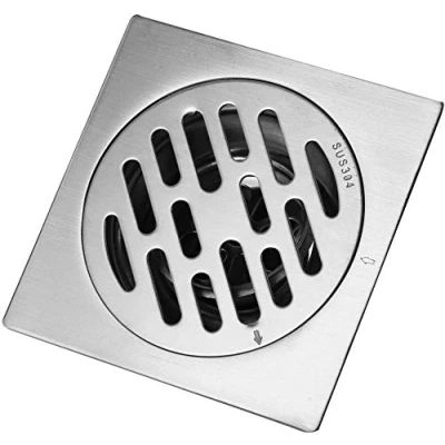 Image of Fdit Thick Stainless Steel Anti Odor Square Floor Drain Waste Cover Hotel Bathroom Shower Drainer(#2)