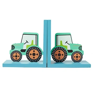 Image of Sass &amp; Belle Green Tractor Bookends