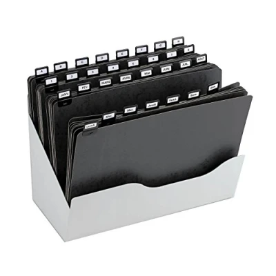 Image of Val Rex Valbox Expanding Office File Box for Vertical Archiving A4 Format 32 Dividers