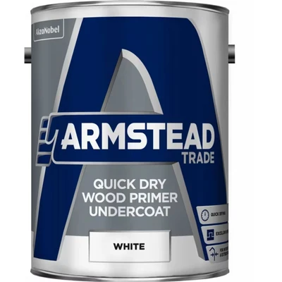 Image of Armstead Trade Quick Dry Wood Primer Undercoat 5 Litres
