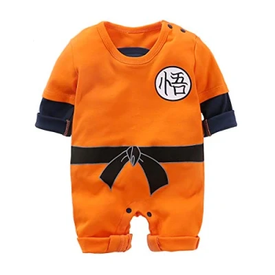 Image of IURNXB Newborn Jumpsuits Baby Lovely Long Sleeve Cartoon Romper Clothes, Orange, 12 24 Monthes