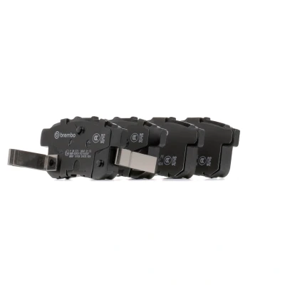 Image of 43022TA0A00, 43022TA0A000, 43022TA0A40, 43022TA0A41, 43022TA0A51 Brake pad set BREMBO P 28 072 with acoustic wear warning without accessories
