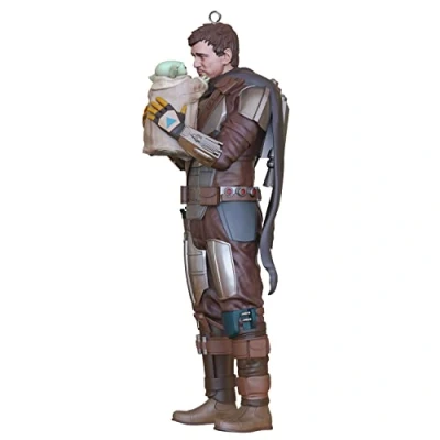 Image of Hallmark Keepsake Christmas Ornament 2022, Star Wars: The Mandalorian I&#039;ll See You Again