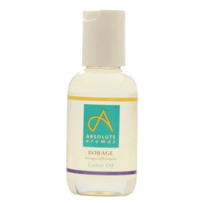 Image of Absolute Aromas Borage Oil 50ml Pure, Natural, Vegan and Cruelty Free Versatile, Moisturising Carrier for Body Facial Massage