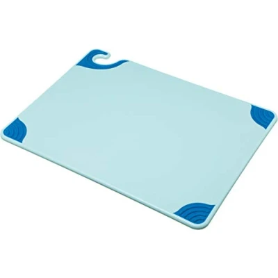 Image of San Jamar CBG152012BL Saf T Grip Cutting Board, 15&quot; x 20&quot;, Co Polymer, Blue, NSF