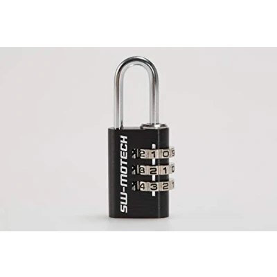 Image of SW MOTECH Lock for Motorcycle Luggage Black. Combination