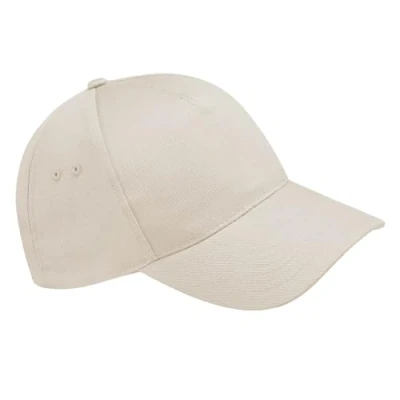 Image of Beechfield B15c Ultimate 5 Panel Cap Sandwich Peak Putty/French Navy