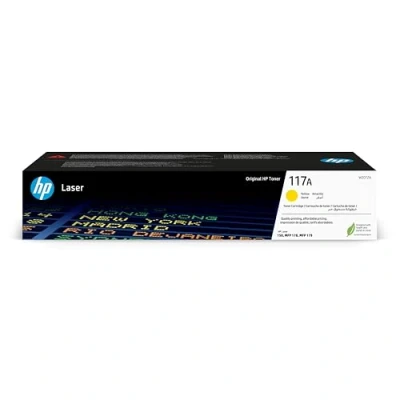 Image of HP W2072A 117A Original Laser Toner Cartridge, Yellow, Single Pack