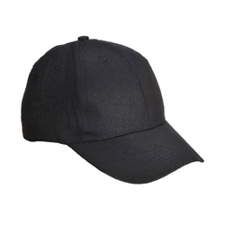 Image of Portwest Six Panel Baseball Cap, Size: One Size, Colour: Black, B010BKR