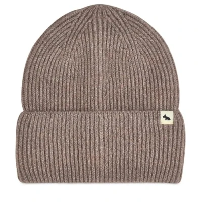 Image of Radley Knitters Lane Ribbed Beanie Hat One Size in Espresso