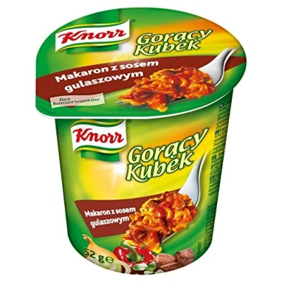 Image of Knorr Pasta in Goulash Sauce Flavor Goracy Kubek o Smaku Gulaszu Instant Mug 5 x 52 g Hot Cup Quick Meal