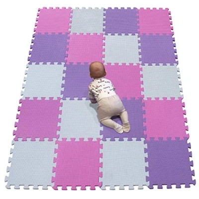 Image of YIMINYUER® 20 Tiles (30cmx30cmx1cm Each Tile) Baby Soft Puzzle Play Mats, Kids Thick EVA Foam Floor, Toddlers &amp; Children&#039;s Interlocking Mat R01R03R11G301020
